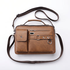 Men's Vintage Leather Crossbody Bag