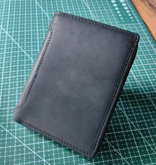 Genuine Leather Wallet for Men Mini Money Bags Short Purse Credit Card Holder