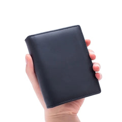 Men's Genuine Leather Wallets Coin Purse Vintage Vertical Short
