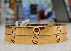 Gold Love Bangle Bracelet Kara