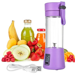 Portable Mini Electric 6 Blade Juicer Blender USB Charging