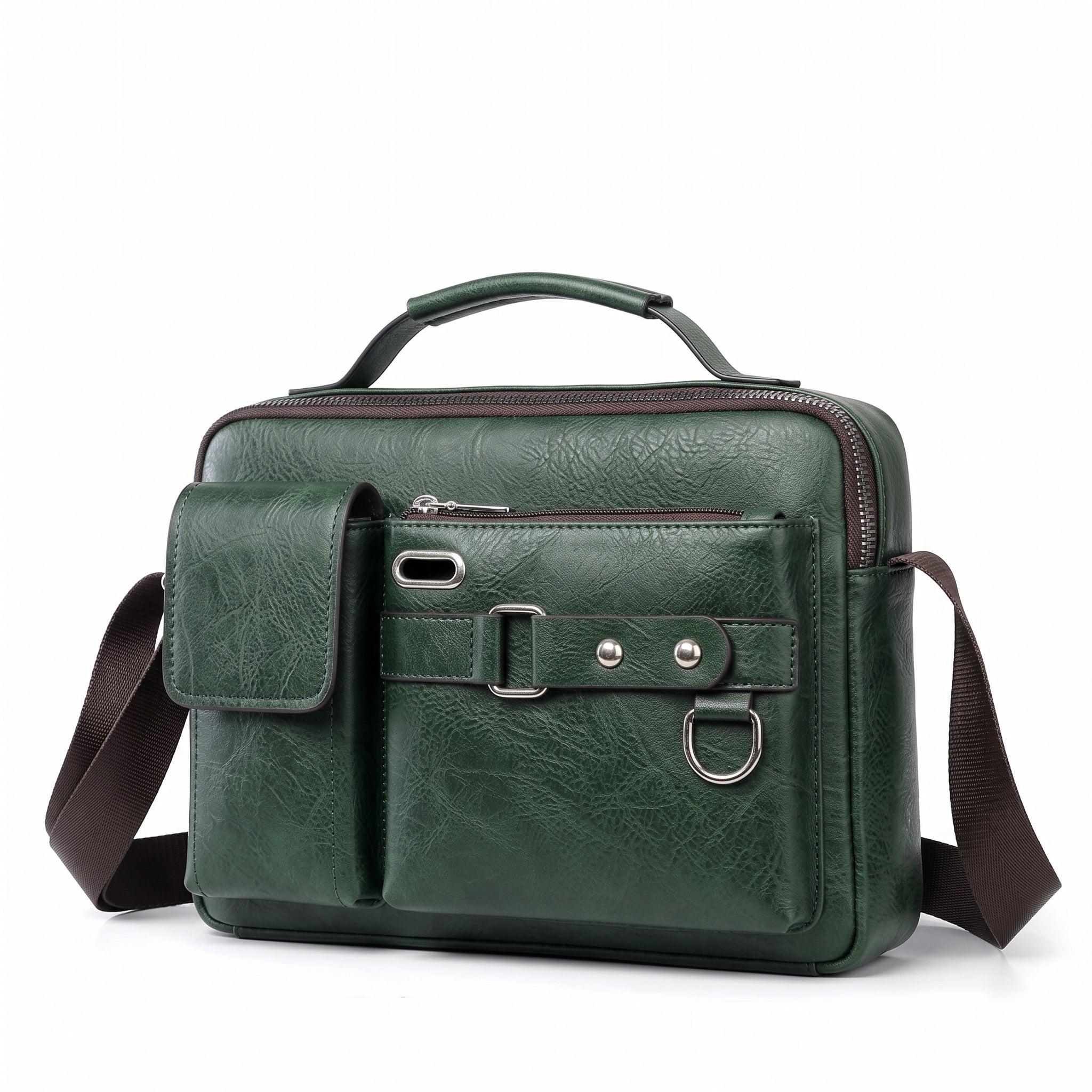 Men's Vintage Leather Crossbody Bag