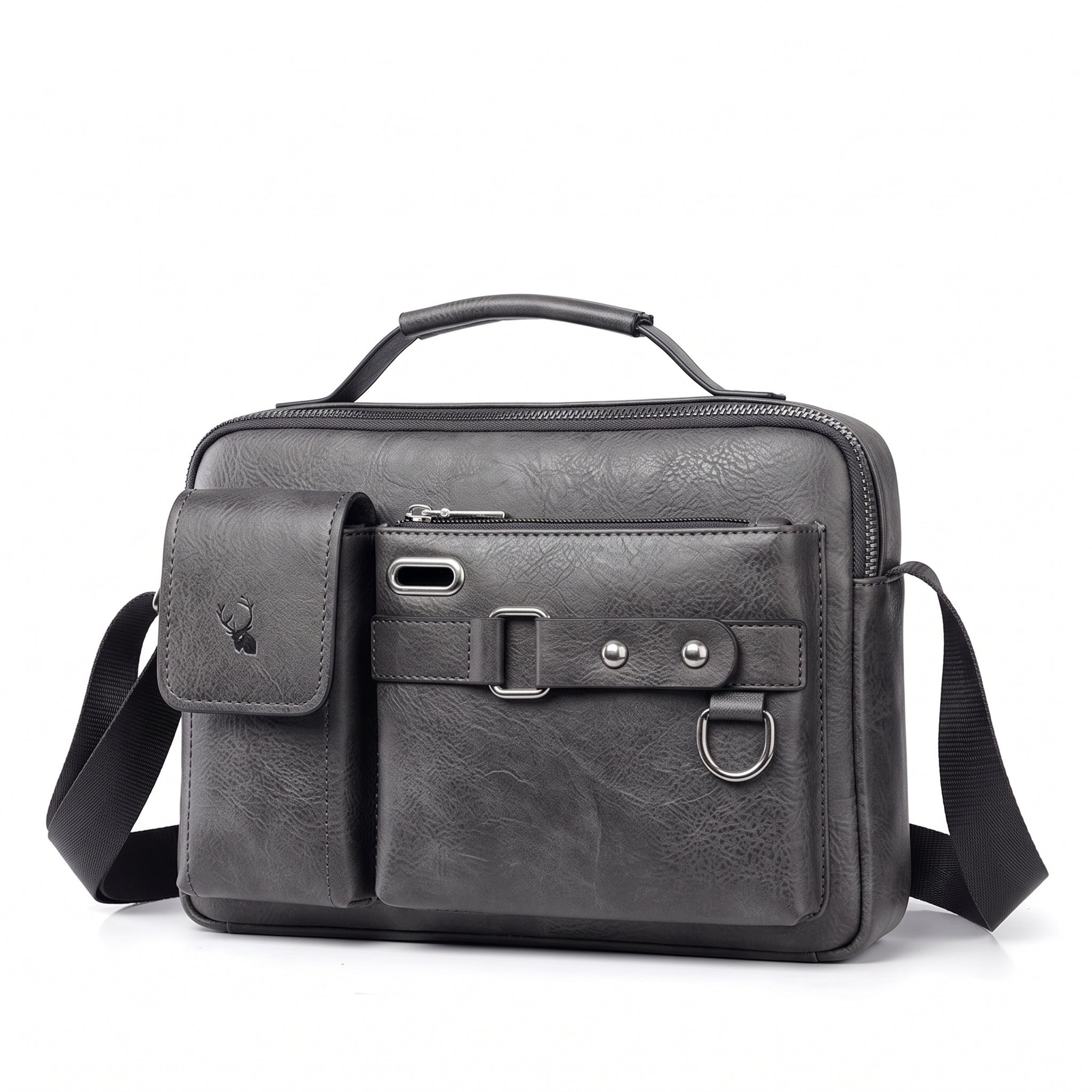 Men's Vintage Leather Crossbody Bag