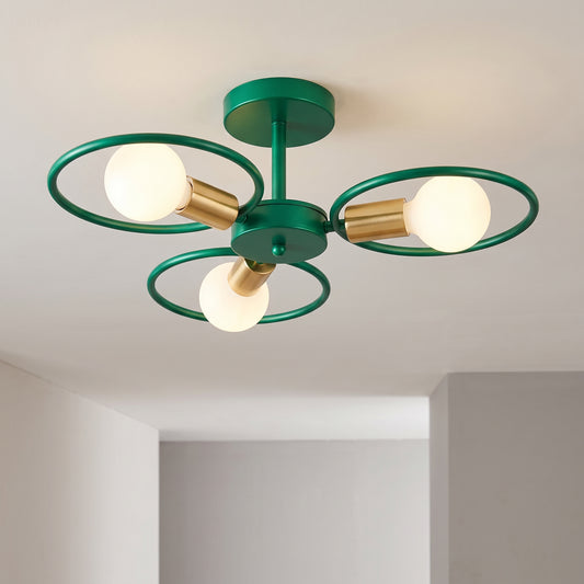 Modern 3-Light Ceiling Chandelier