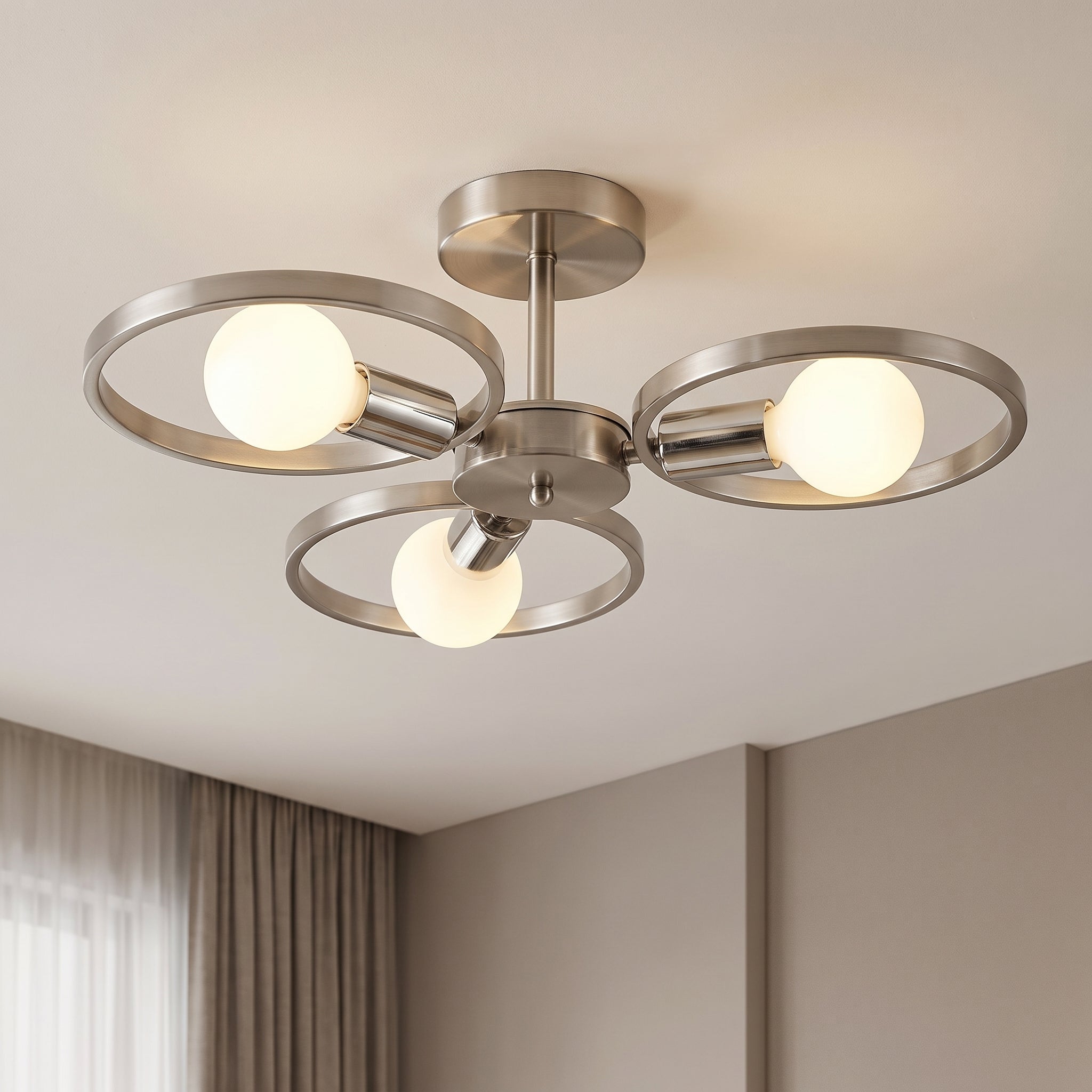 Modern 3-Light Ceiling Chandelier