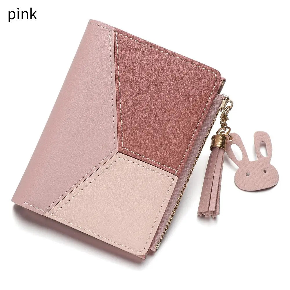 Women's Wallet PU Leather Foldable Portable Lady Coin Purses