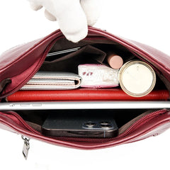 Luxury Designer Female Leather Purse and Handbag