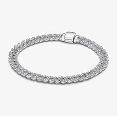 Sterling silver tennis bracelet suitable for original beautifully designed bead DIY fashion jewelry gifts
