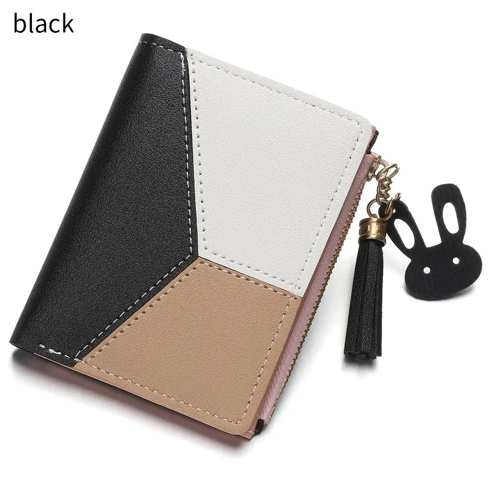 Women's Wallet PU Leather Foldable Portable Lady Coin Purses