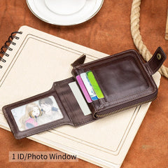 Men's leather multifunctional wallet