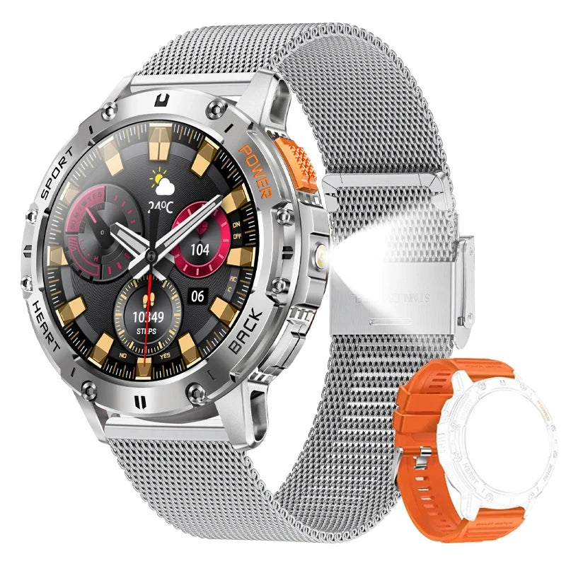 For Android ios New AMOLED Smart Watch Men Smartwatch Man+Box
