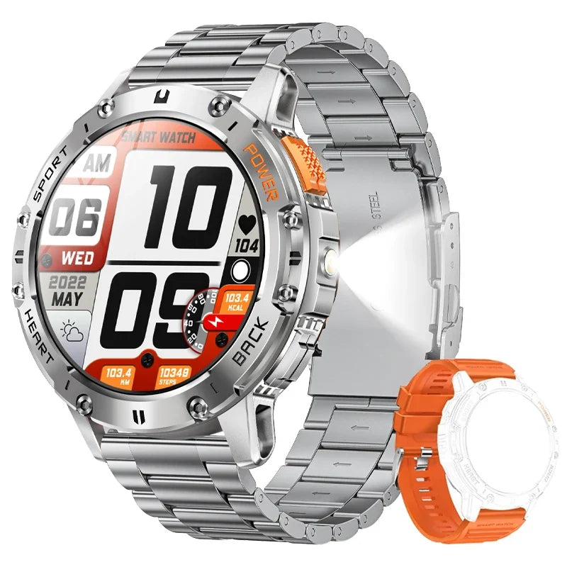 For Android ios New AMOLED Smart Watch Men Smartwatch Man+Box