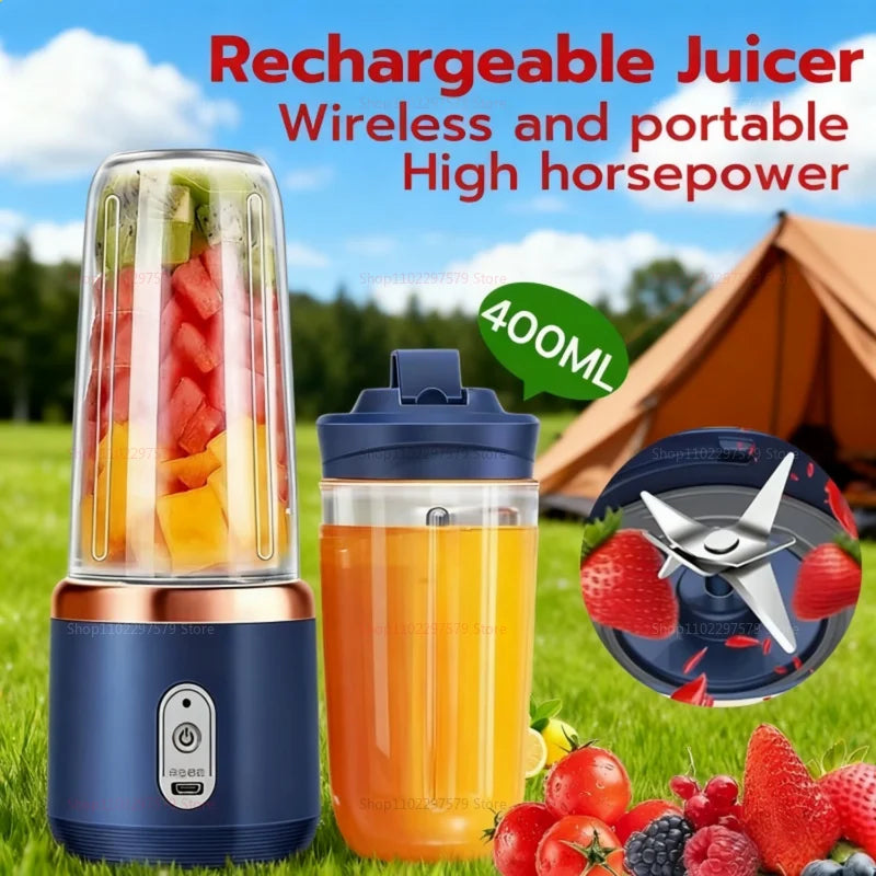 Portable Juicer Cup 6 Blade Blender Bottle