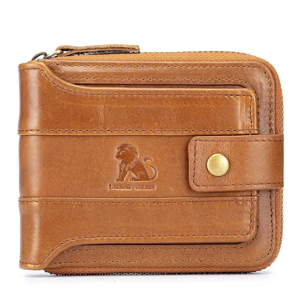 Men's leather multifunctional wallet