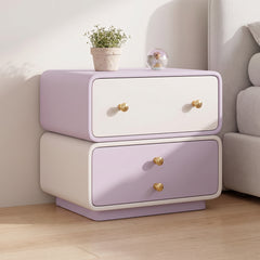 Modern Bedside Table with Storage Drawers