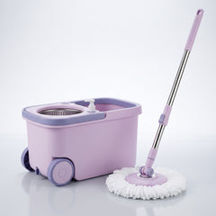 Spin Mop & Wheeled Bucket Set – Easy Hands-Free Cleaning