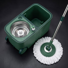 Spin Mop & Wheeled Bucket Set – Easy Hands-Free Cleaning