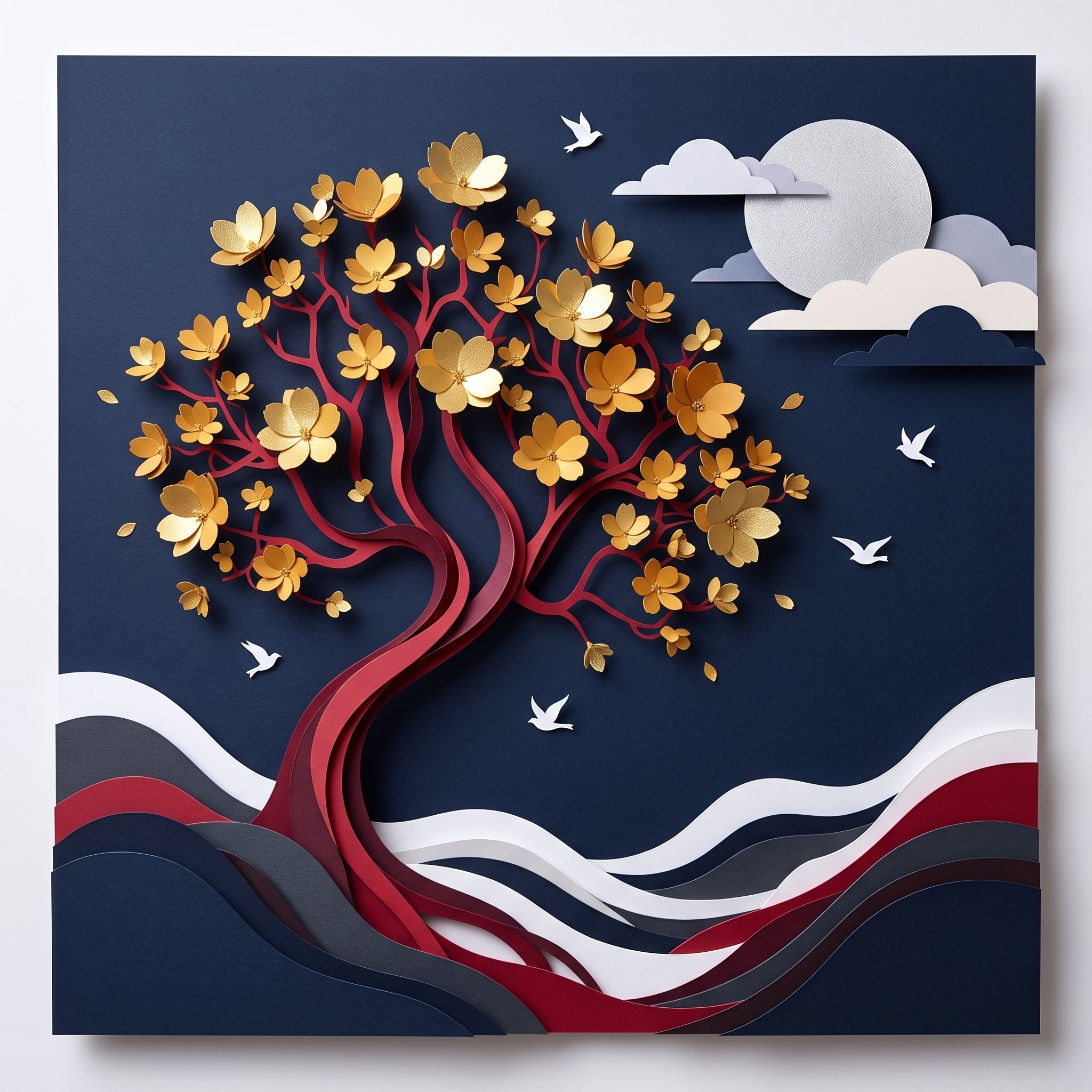 3D Blossom Tree Wall Art
