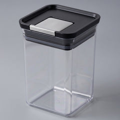 Airtight Square Food Storage Container – Clear Push-Button Lid