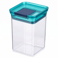 Airtight Square Food Storage Container – Clear Push-Button Lid